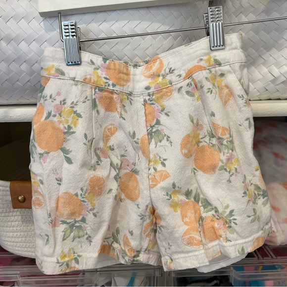 SOLD Abercrombie kids matching shorts set oranges print - Picture 3 of 7
